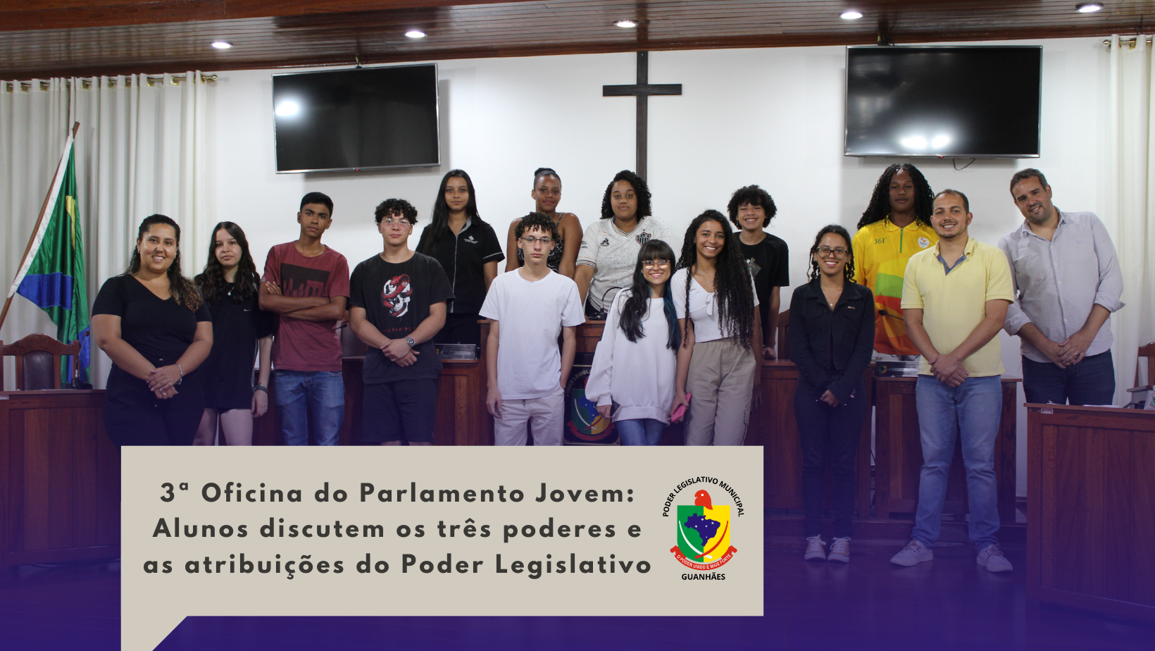 3ª Oficina do Parlamento Jovem: Jovens discutem os três poderes e as atribuições do Poder Legislativo