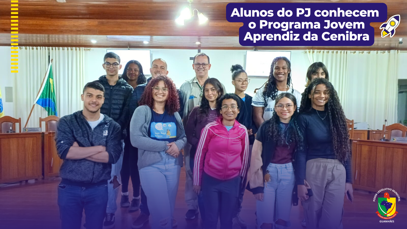 Alunos do PJ conhecem  o Programa Jovem Aprendiz da Cenibra