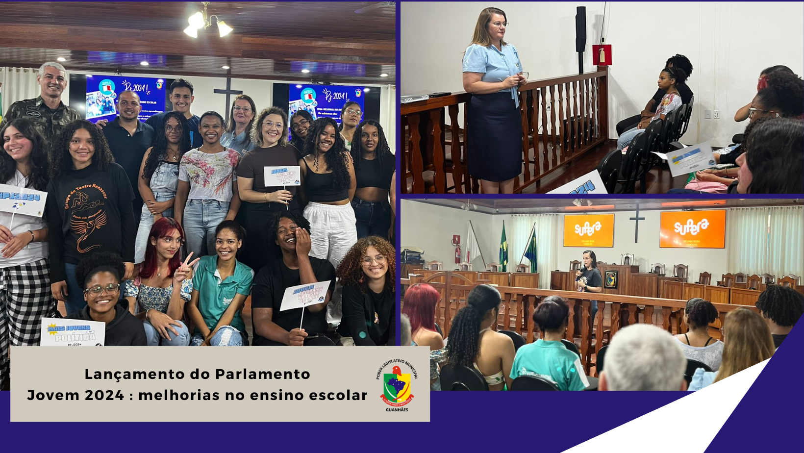 O Parlamento Jovem 2024 abre as portas para uma jornada incrível de educação política e cidadã na Câmara Municipal. 📚